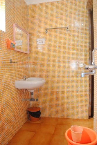 Orange Washroom basin